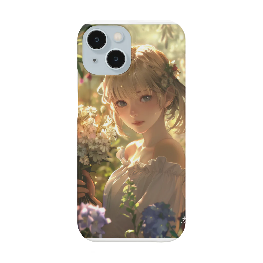 花束娘のFantasy Flower Field - Girl's Smile Smartphone Case