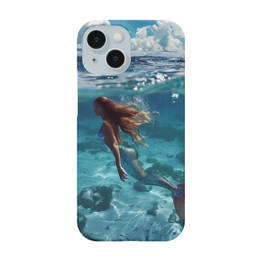 AQUAMETAVERSEのモルジブの大海原で人魚が泳いでいますsanae2074 Smartphone Case