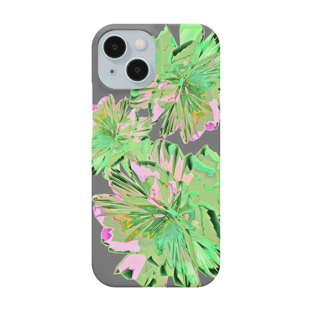 allure72のボタニカルフラワー　ピンクグレー Smartphone Case