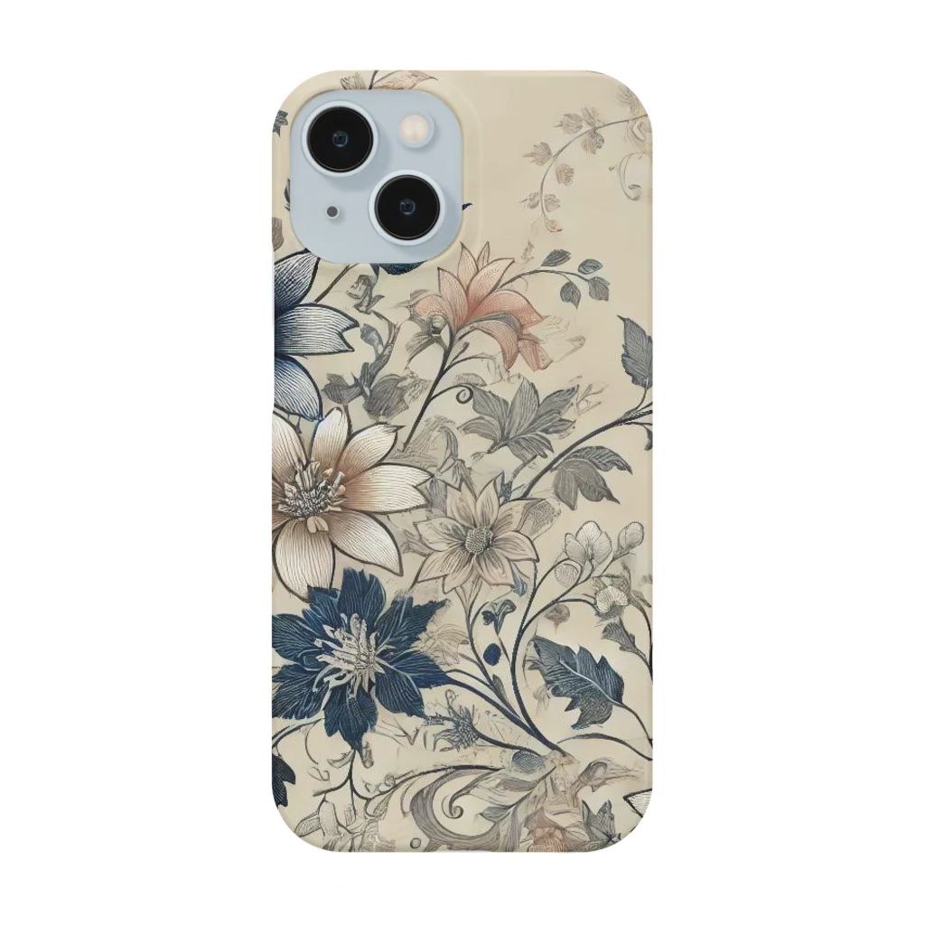 Makisuのクラシス花柄 Smartphone Case