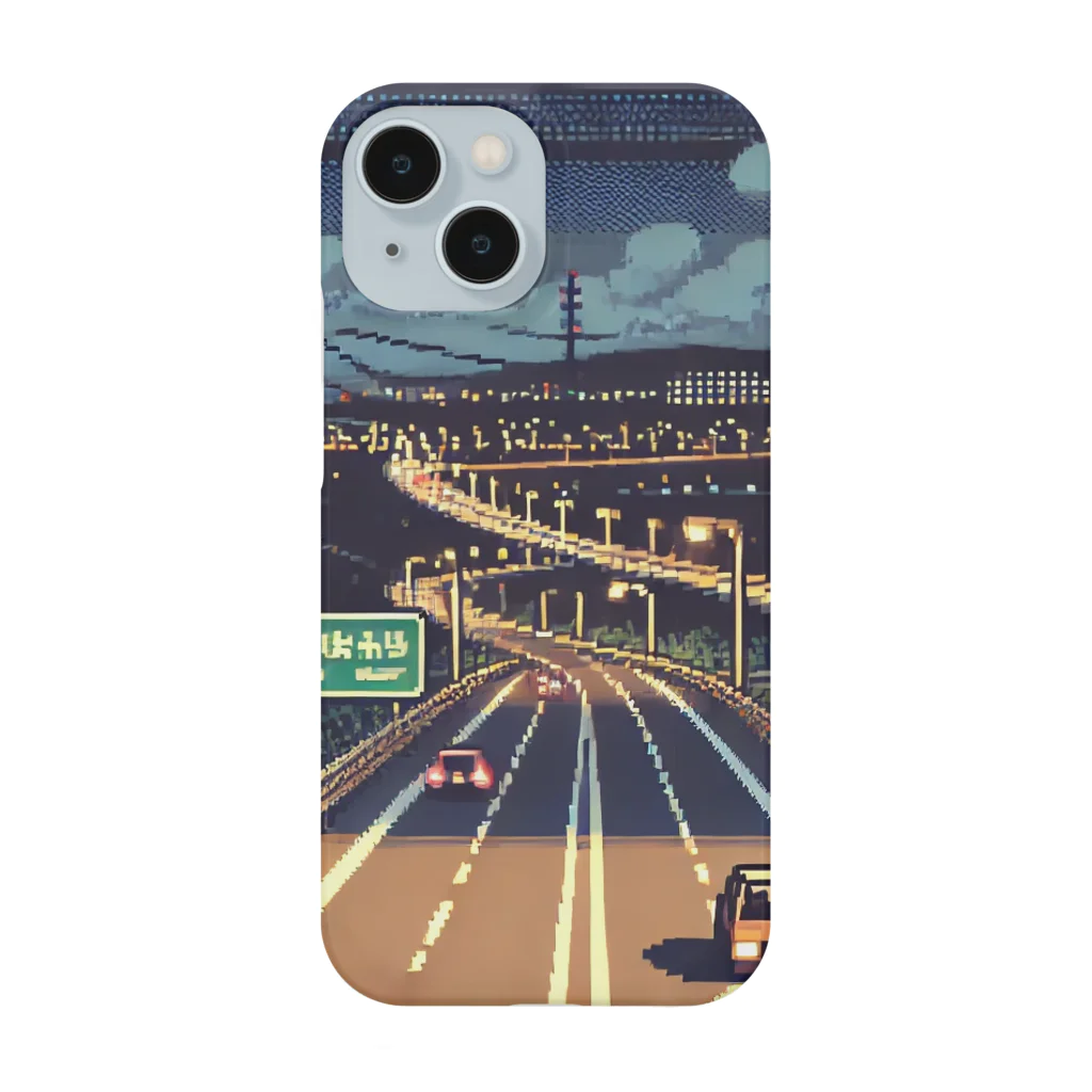 y__mjpのドット絵の夜景 Smartphone Case