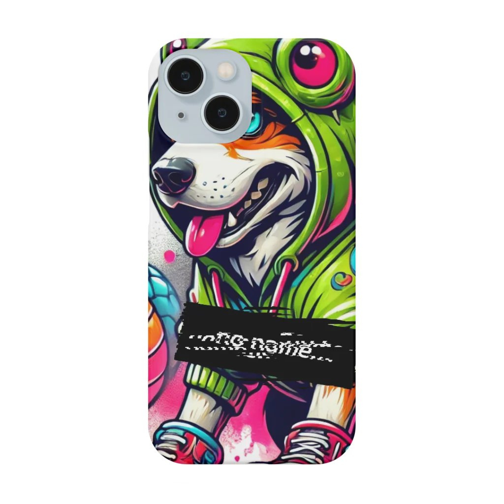 no name...のグラフティ 犬✖️蛇 Smartphone Case