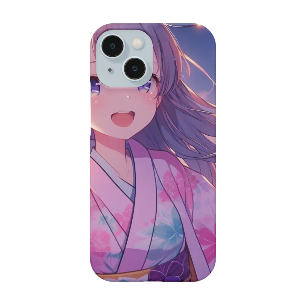 yukatagirlsのお祭りの夜の女の子 Smartphone Case