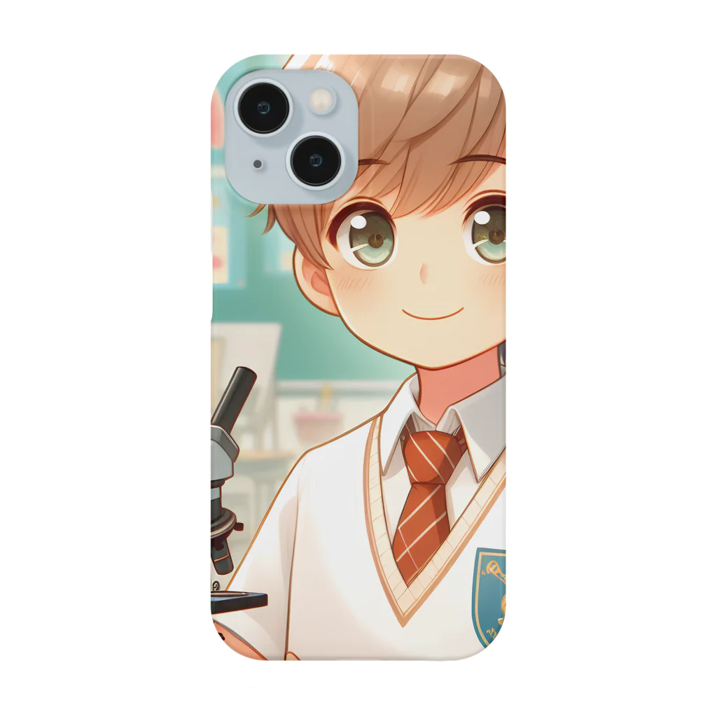 可愛い男の子イラスト販売所　By,keicyanの男の子　中学1年生　科学部 Smartphone Case