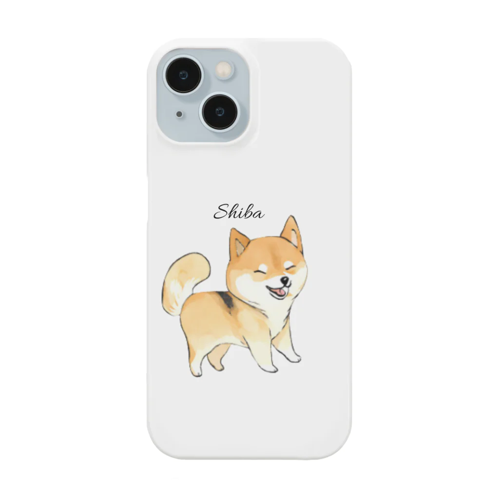 A-Kdesignのshiba① スマホケース