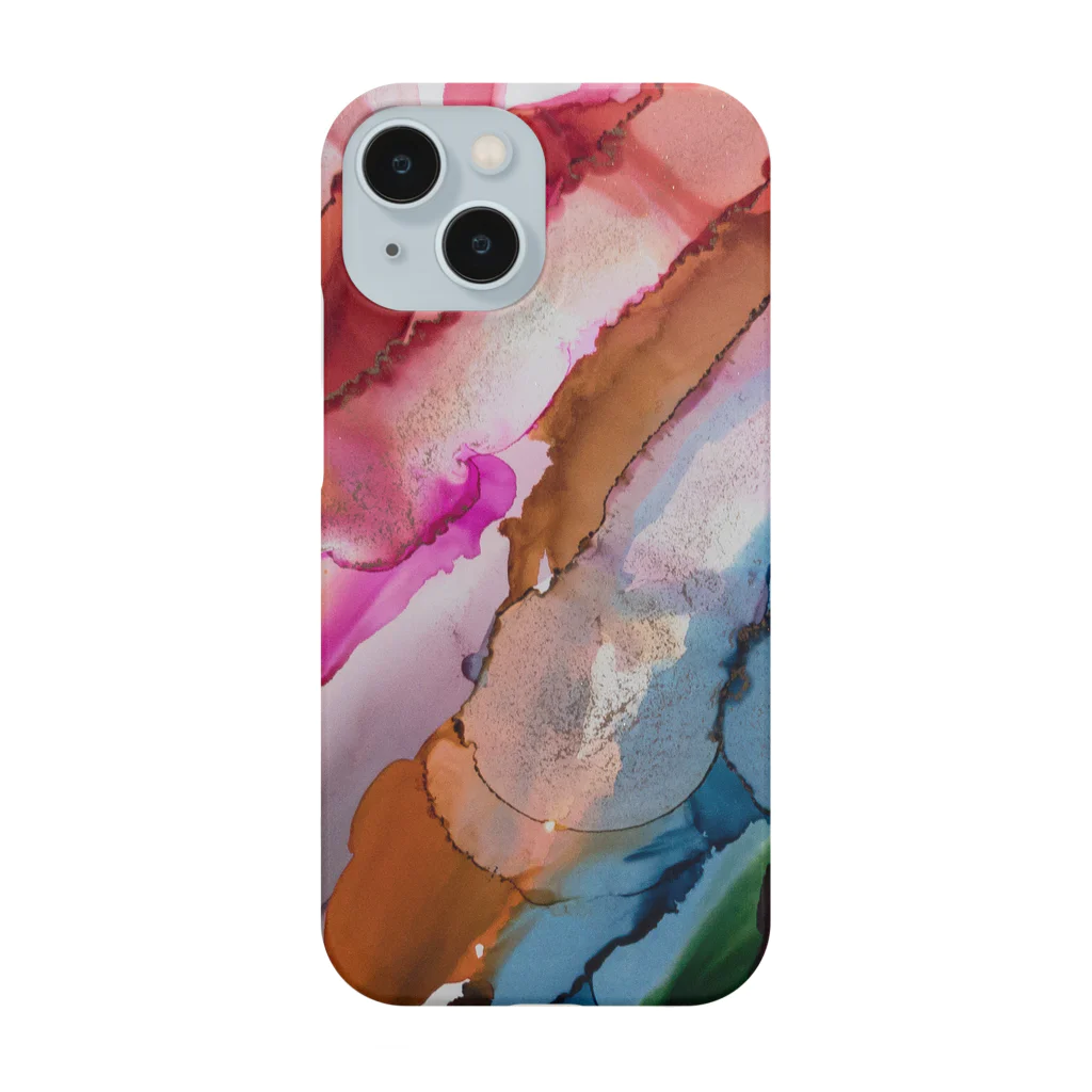 アルコールインクアート×◯◯の交 Smartphone Case