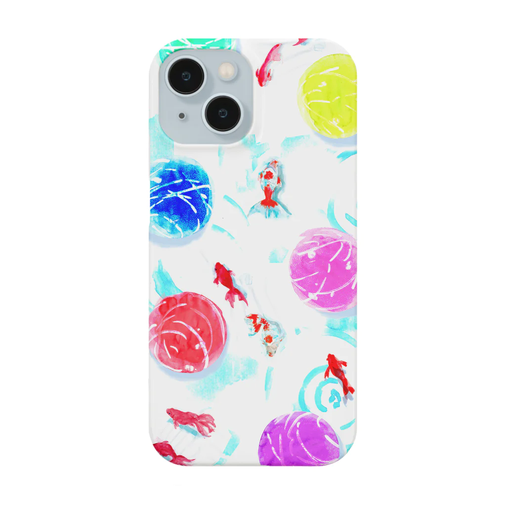 犬張子さんのお店の金魚と水風船 Smartphone Case