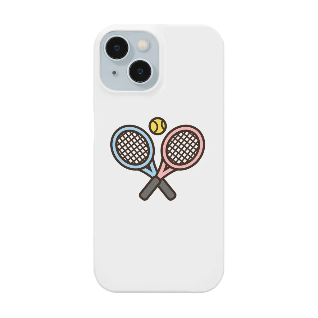 お絵かき屋さんのテニスのラケットとボール Smartphone Case