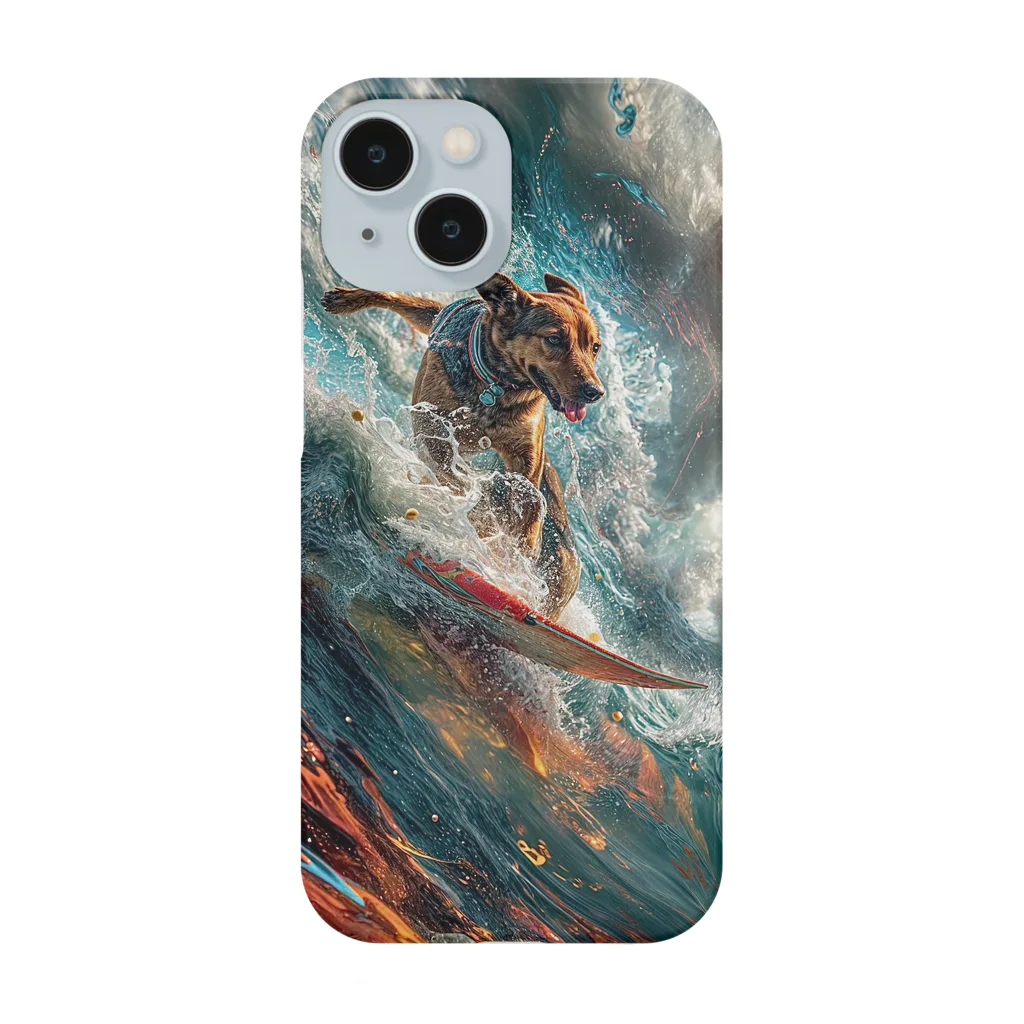 ai-dogs-artの波乗り犬 Smartphone Case