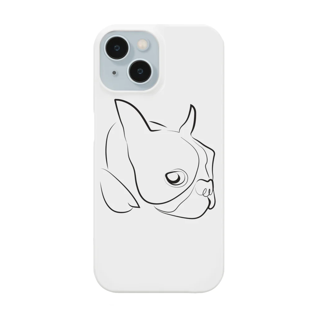 ボストンテリアのぷーのボストンテリアのぷー iPhone Smartphone Case