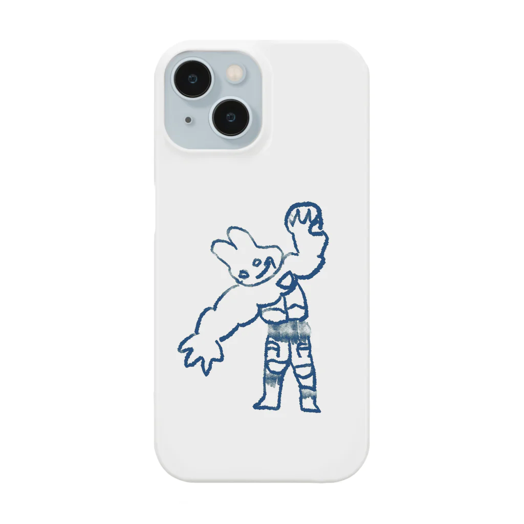 mabo_familyshopのムキムキ兎 iPhone Smartphone Case