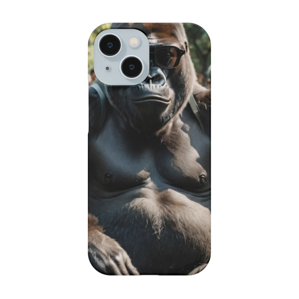 ゴリラをもっと身近に、もっとスタイリッシュに。のその視線、ゴリラ級のインパクト。 iPhone Smartphone Case