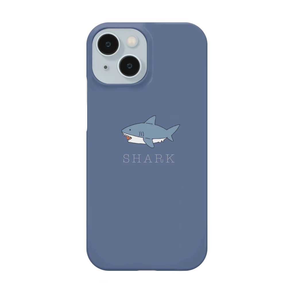 まるさんかくのサメくん (blue) Smartphone Case