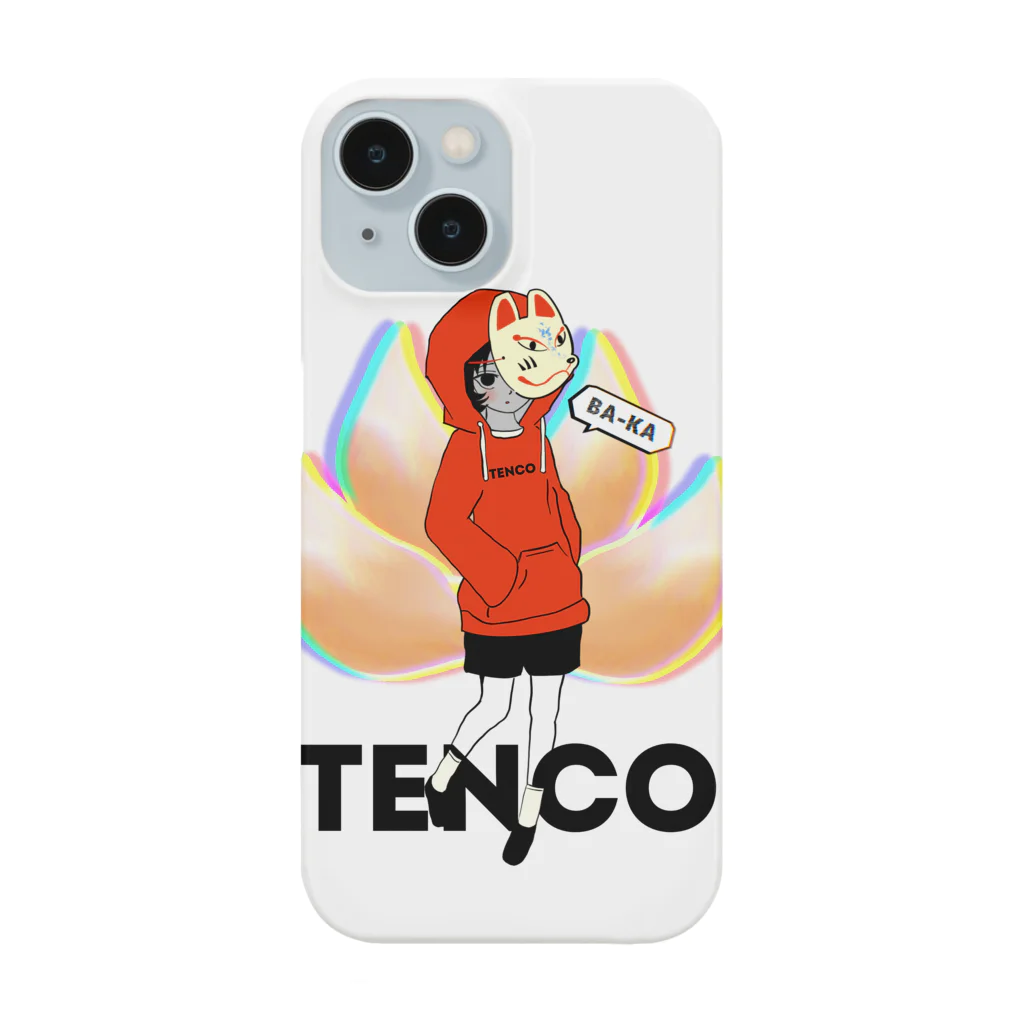 TENCO shopのTENCOちゃん 天狐ver.（黒ロゴ） スマホケース