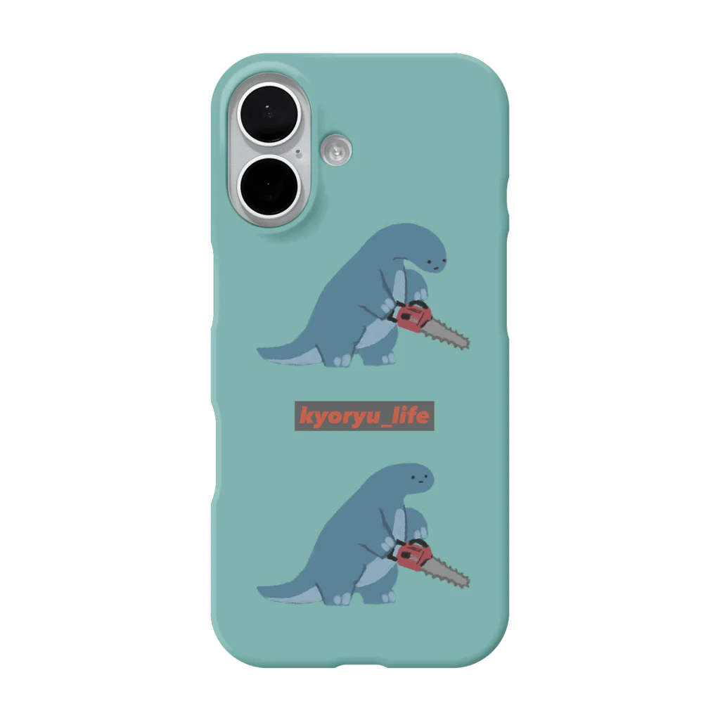 ningen_lifeのkyoryu_life（チェーンソー）/スマホケース iPhone Smartphone Case