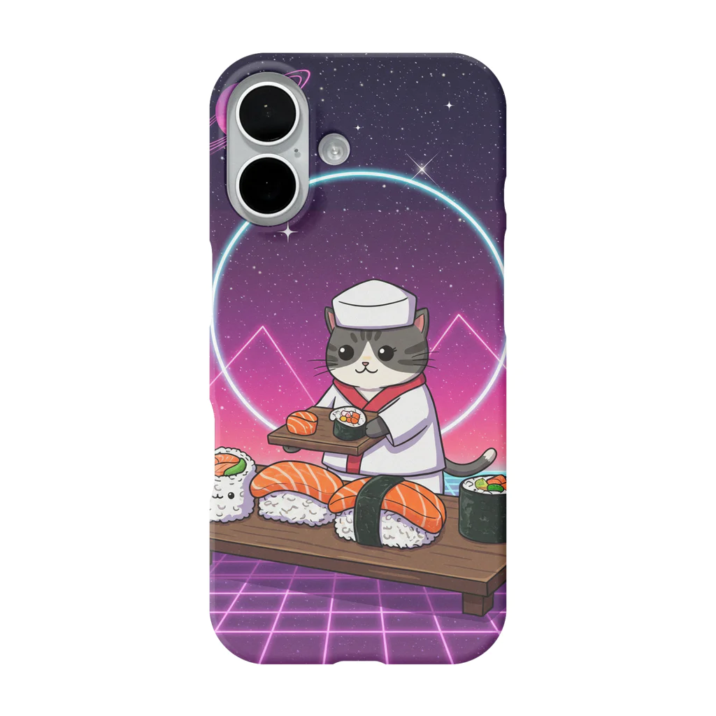 Neon Cat UniverseのSushi Chef Cat | Neon Cat Universe iPhone Smartphone Case