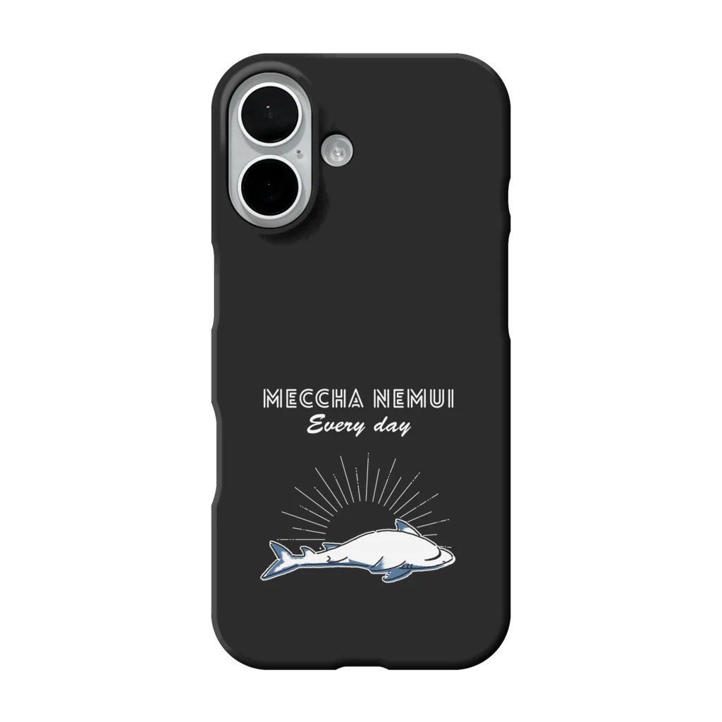 屋台 urukaのMECCHA NEMUI さめ iPhone Smartphone Case