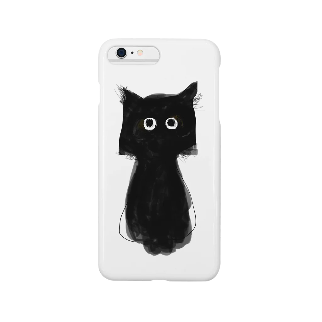 Ken-Chung's Arts Shopの黒猫のココ　No.1 Smartphone Case