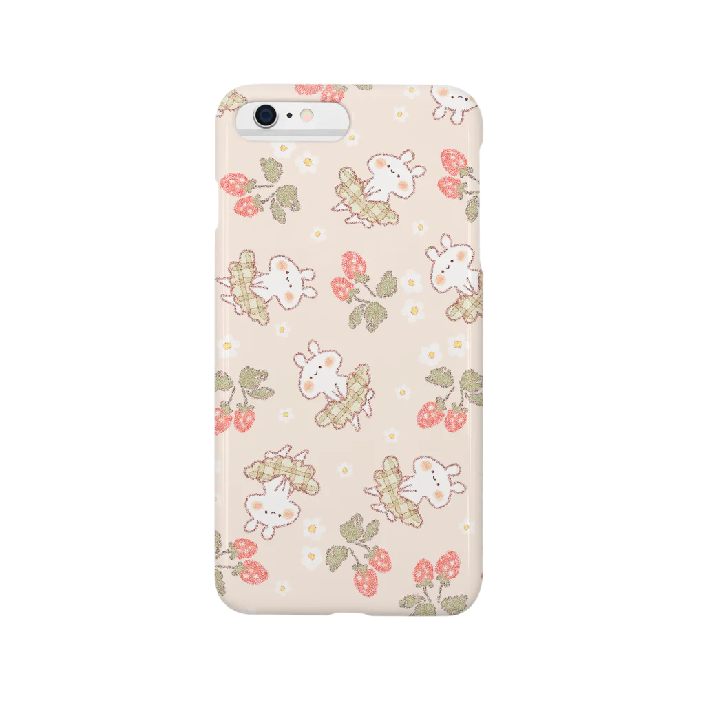 ＊momochy shop＊のいちごとうさぎ Smartphone Case