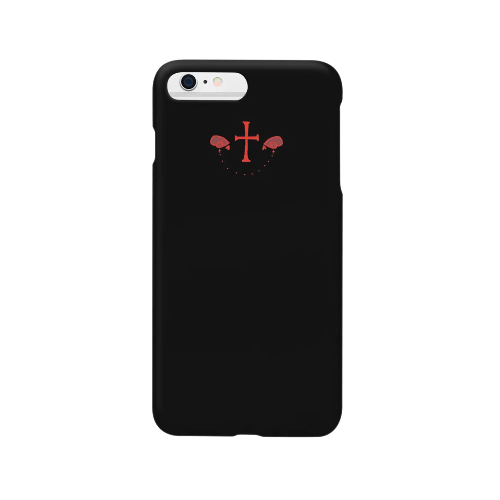紅葉の気まぐれショップのシンプルなiPhoneケース（アカ） Smartphone Case