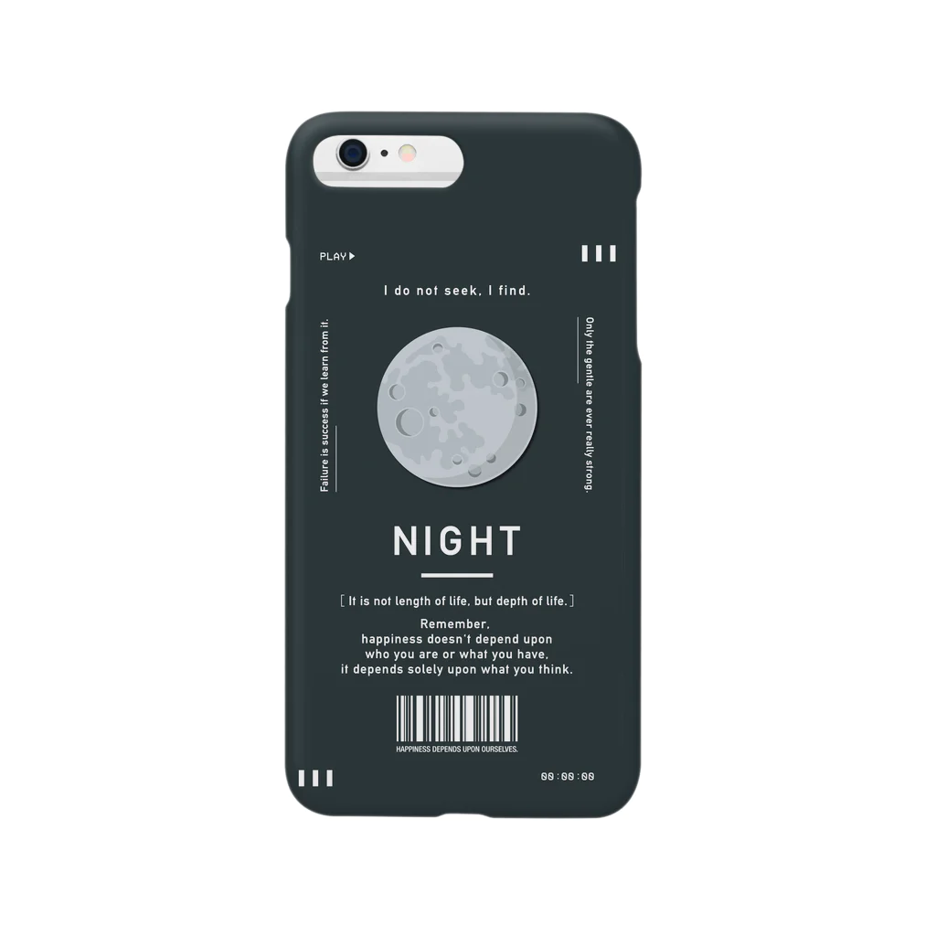 TANA_DESIGN_HONPOの夜にどうしても考え込んじゃう人の為のiPhoneケース Smartphone Case