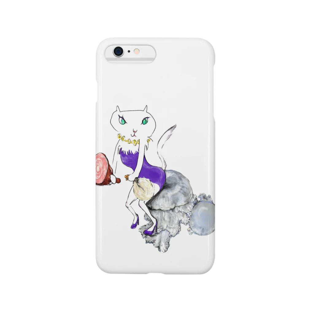 W_Nekoのにく×白ネコ×くらげ Smartphone Case