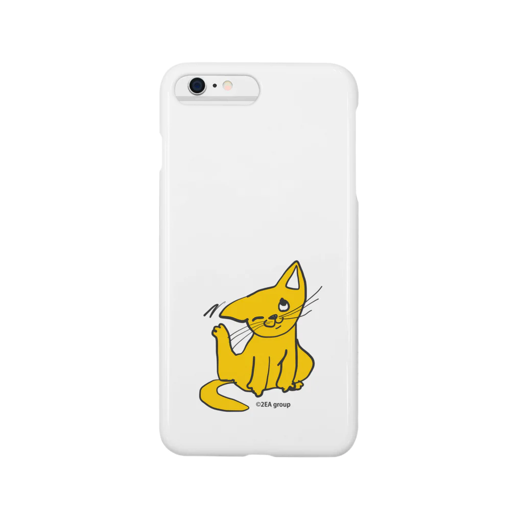 Official GOODS Shopのしあわせを呼ぶ，黄ニャーンコ Smartphone Case