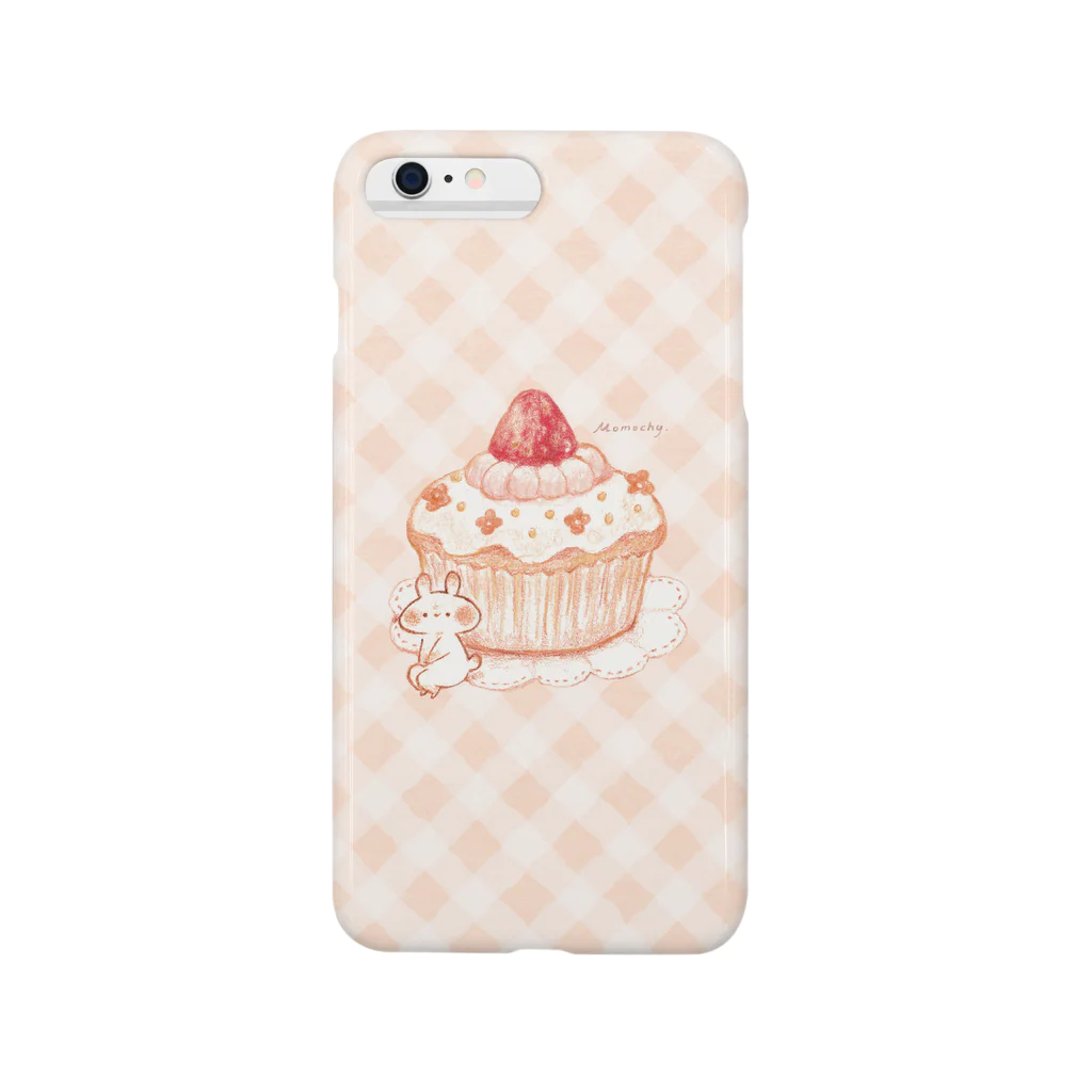 ＊momochy shop＊のカップケーキとうさぎ Smartphone Case