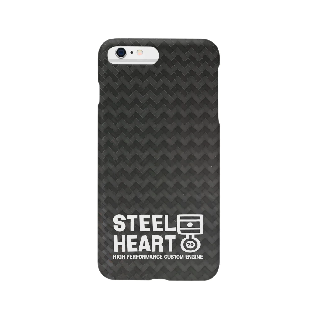 NaoのSTEEL HEART 〜デフォルメピストンリング〜カーボン風 iPhone5/5s/6/6Plus スマホケース