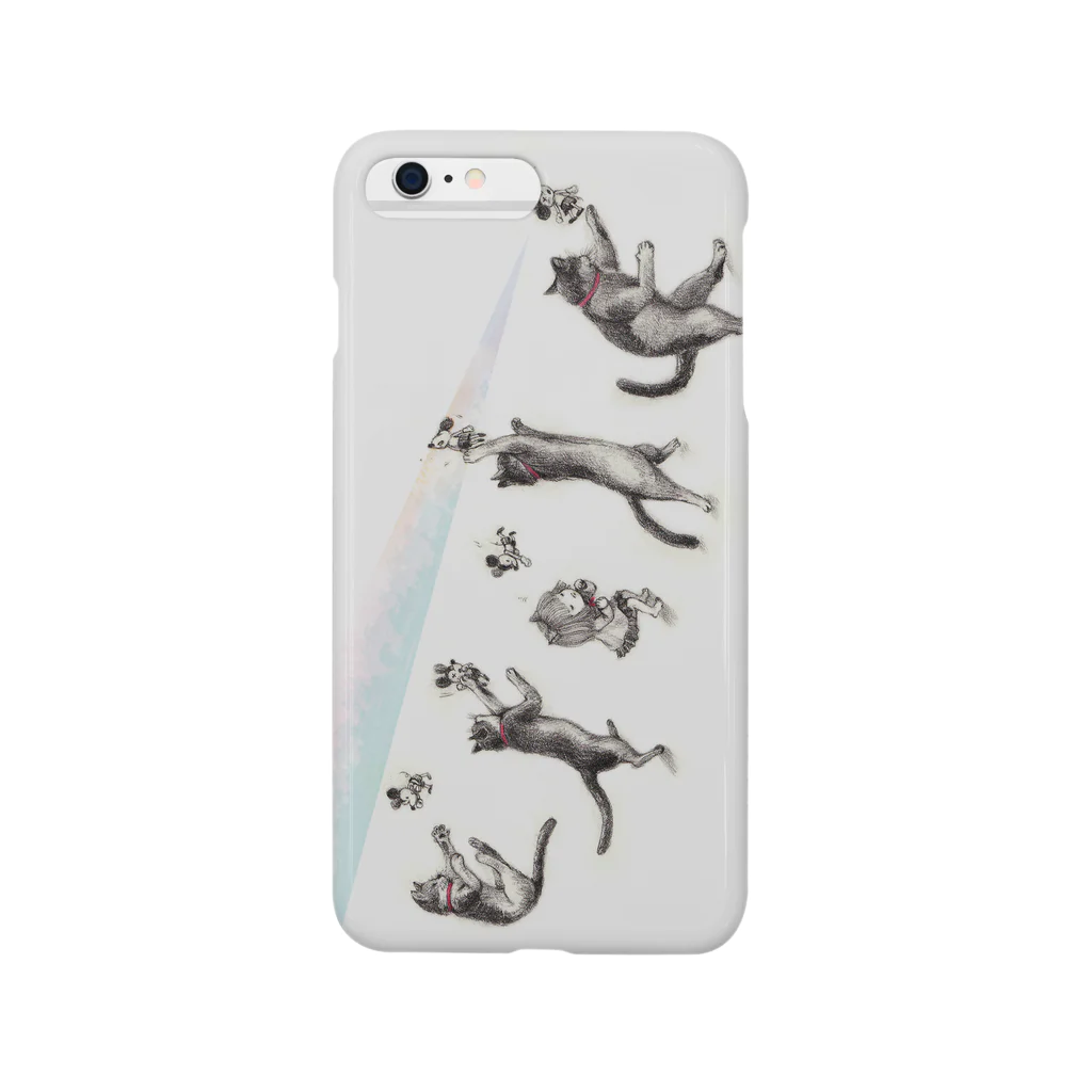 YONEKURA JUNEの最高速ねこぱんち gray Smartphone Case