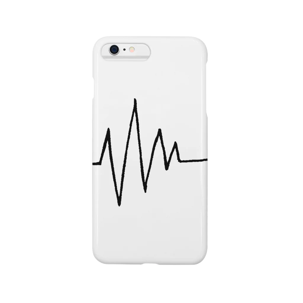 ban_goodsの死ン電図（white） Smartphone Case