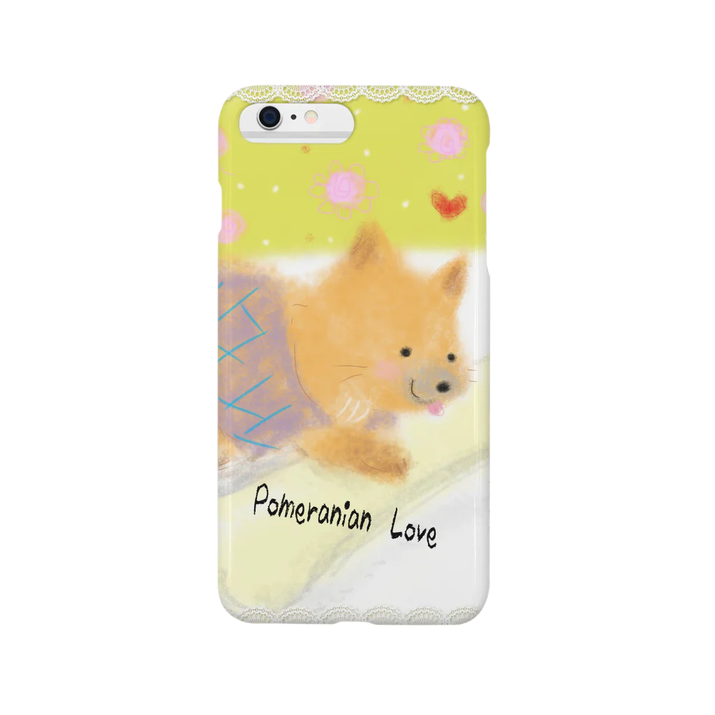 ふんわりのかけら　ちいさいお店屋さん♪のミルクガム　ポメラニアンちゃん♪ Smartphone Case