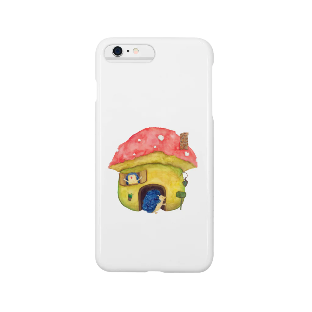 IllustCodeのHouse Made ​Of Mushrooms Hedgehog  Smartphone Case