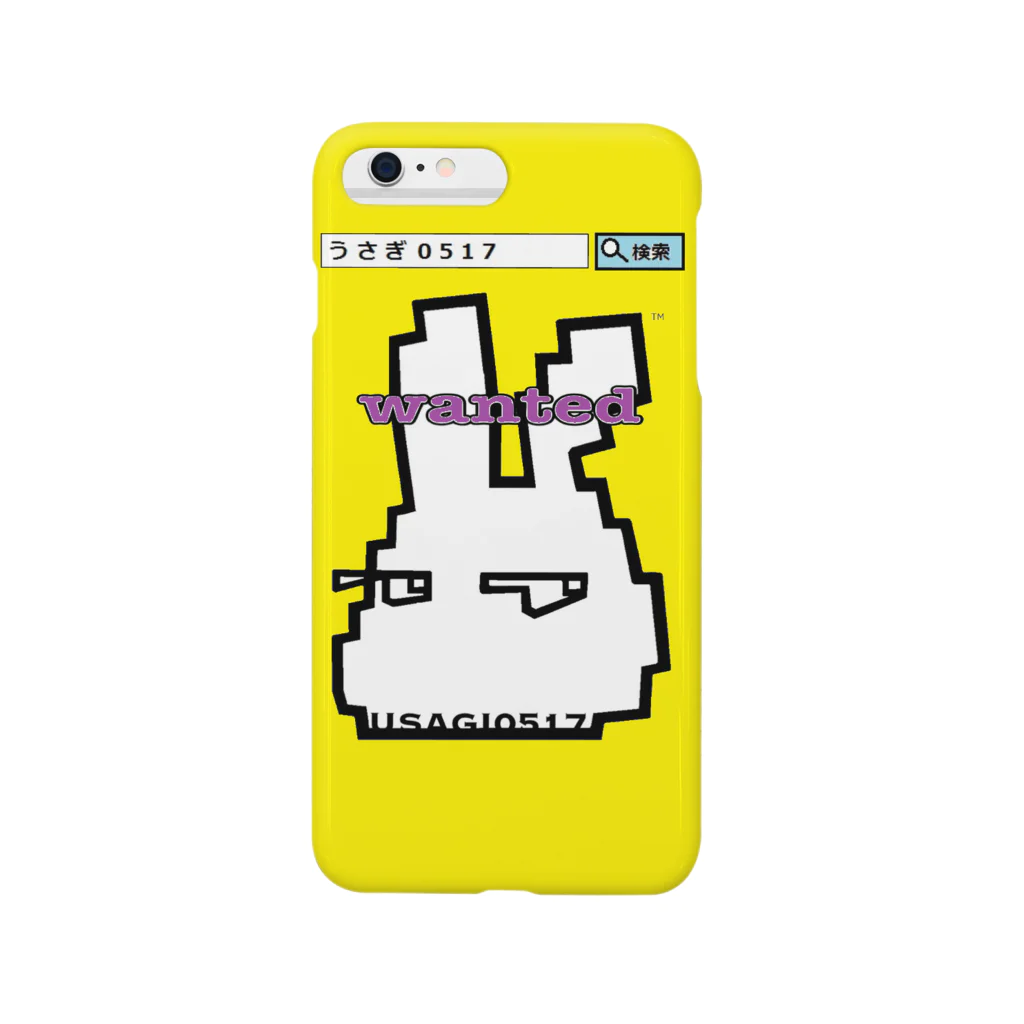 うさぎ0517のうさぎ０５１７★WANTED黄 Smartphone Case