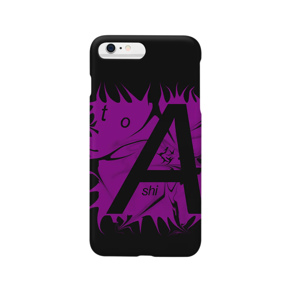 GashiのBLACK＆PurpleiPhoneCover スマホケース