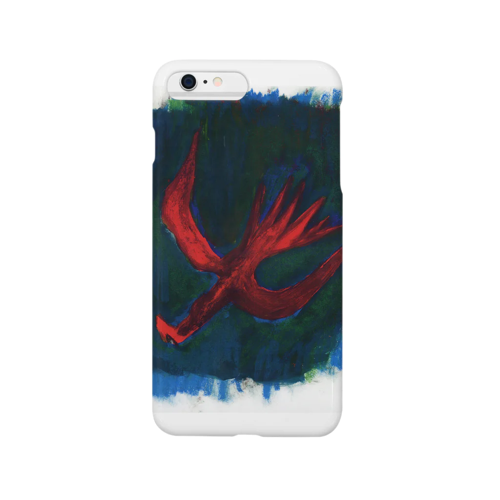 IllustCodeのRed Bird スマホケース