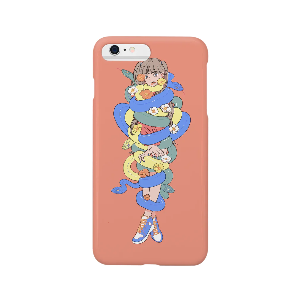 コインランドリー先生のポピーと蛇 Smartphone Case