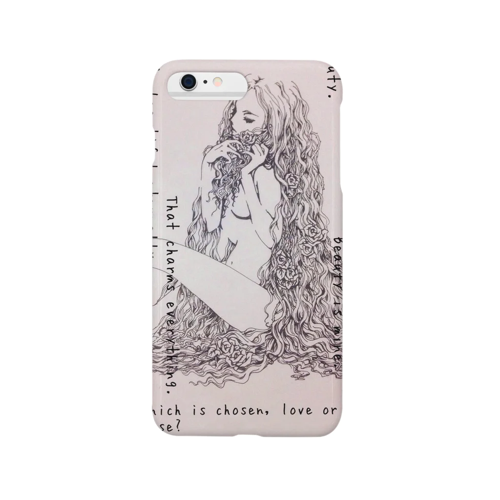 ⌘うさぎとアタシ⌘の薔薇と女 Second Smartphone Case