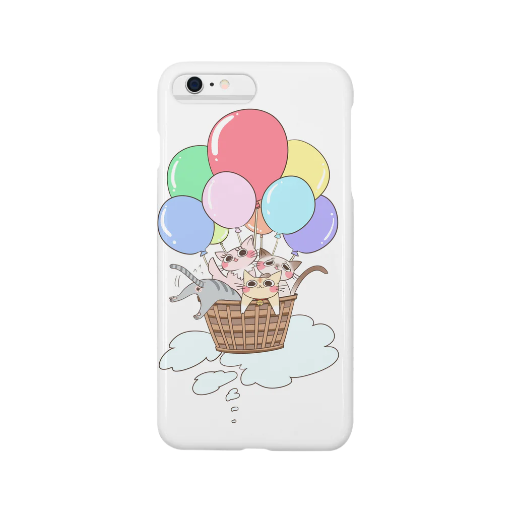 catballoonのcat balloon pastel スマホケース