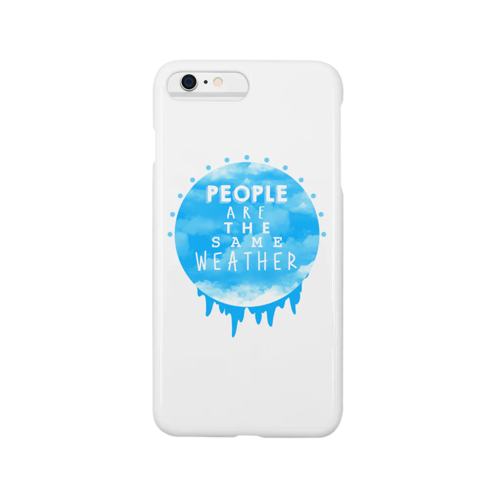 ZEEQ Designsのpeople are the same weather スマホケース