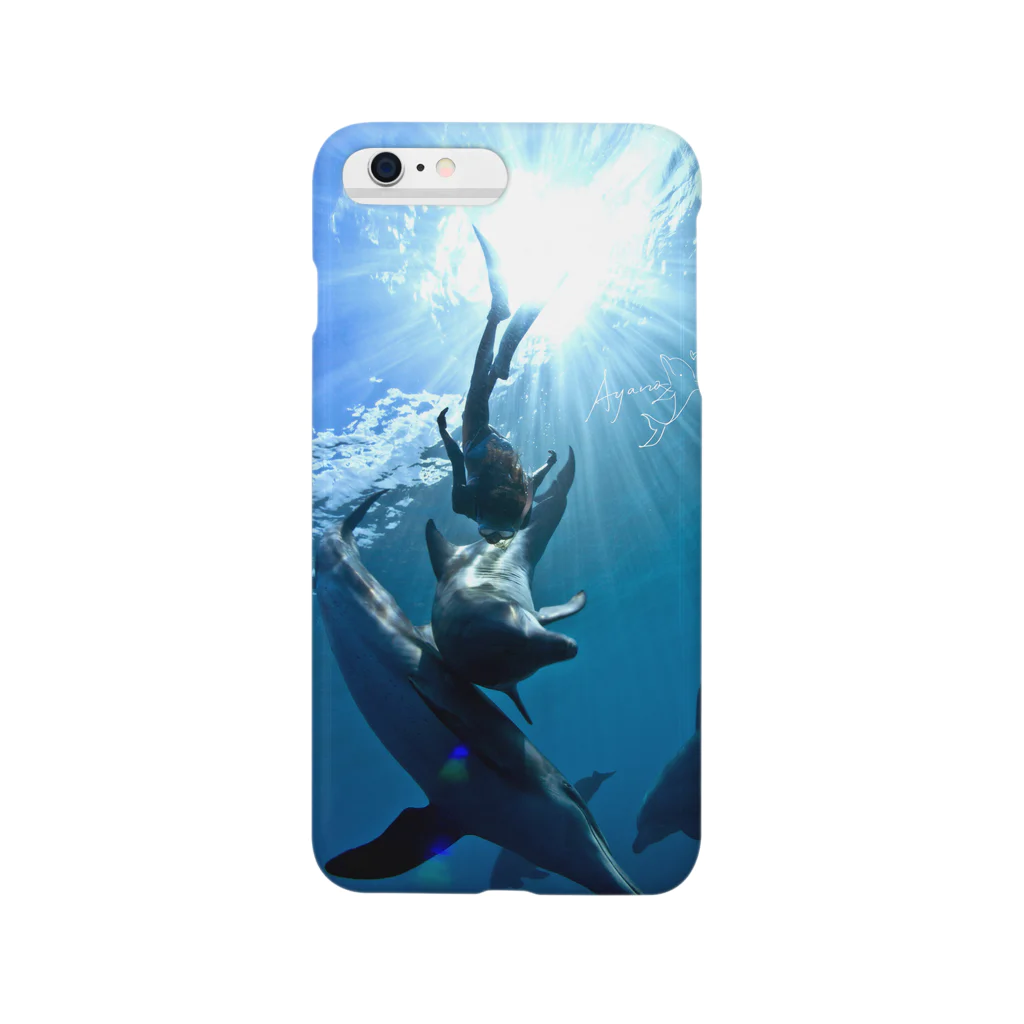 Ayano & Dolphinの碧い海、光の中でイルカと泳ぐ Smartphone Case