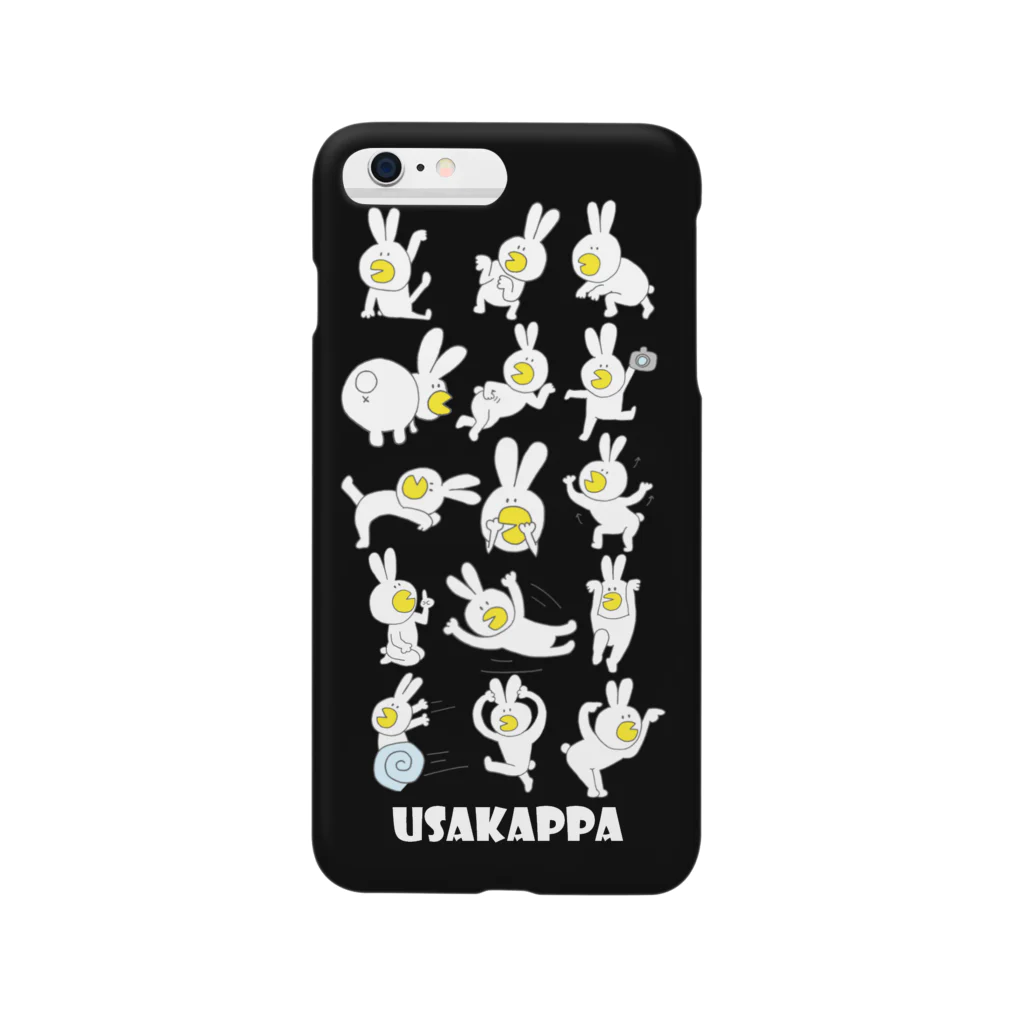 arukaの＊★うさかっぱ1黒★＊ Smartphone Case