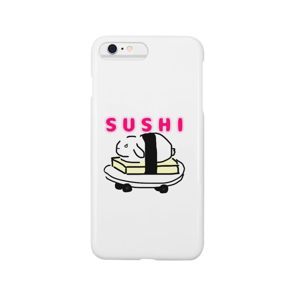 mamiwaのZooっと おんらいんSHOPのSUSHIうさぎ Smartphone Case