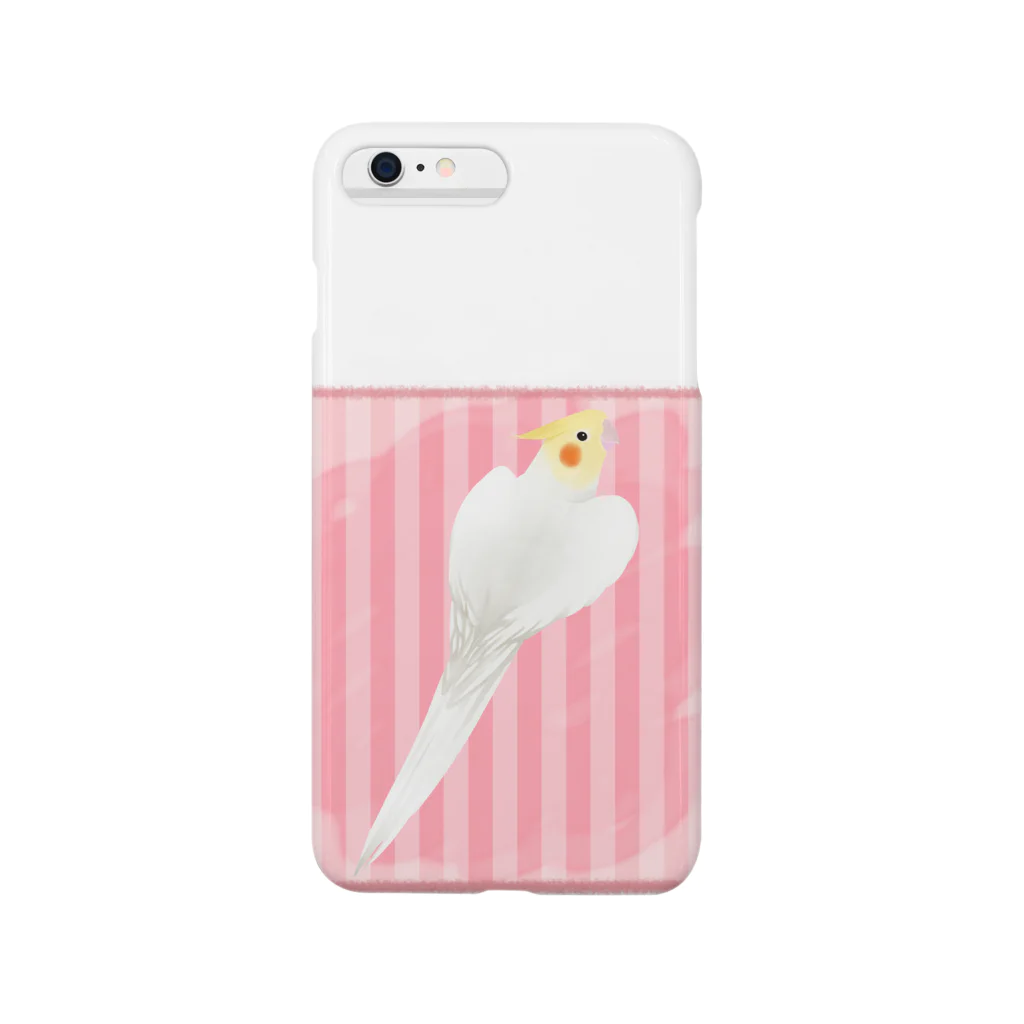 まめるりはことりのオカメインコ　ハートルチノーオカメインコ【まめるりはことり】 Smartphone Case