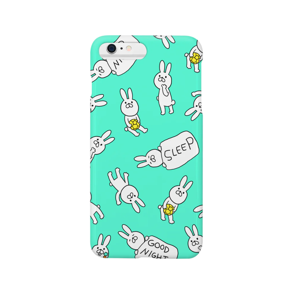 みつ豆やのハンドボーラ―うさぎちゃん（シアン） Smartphone Case