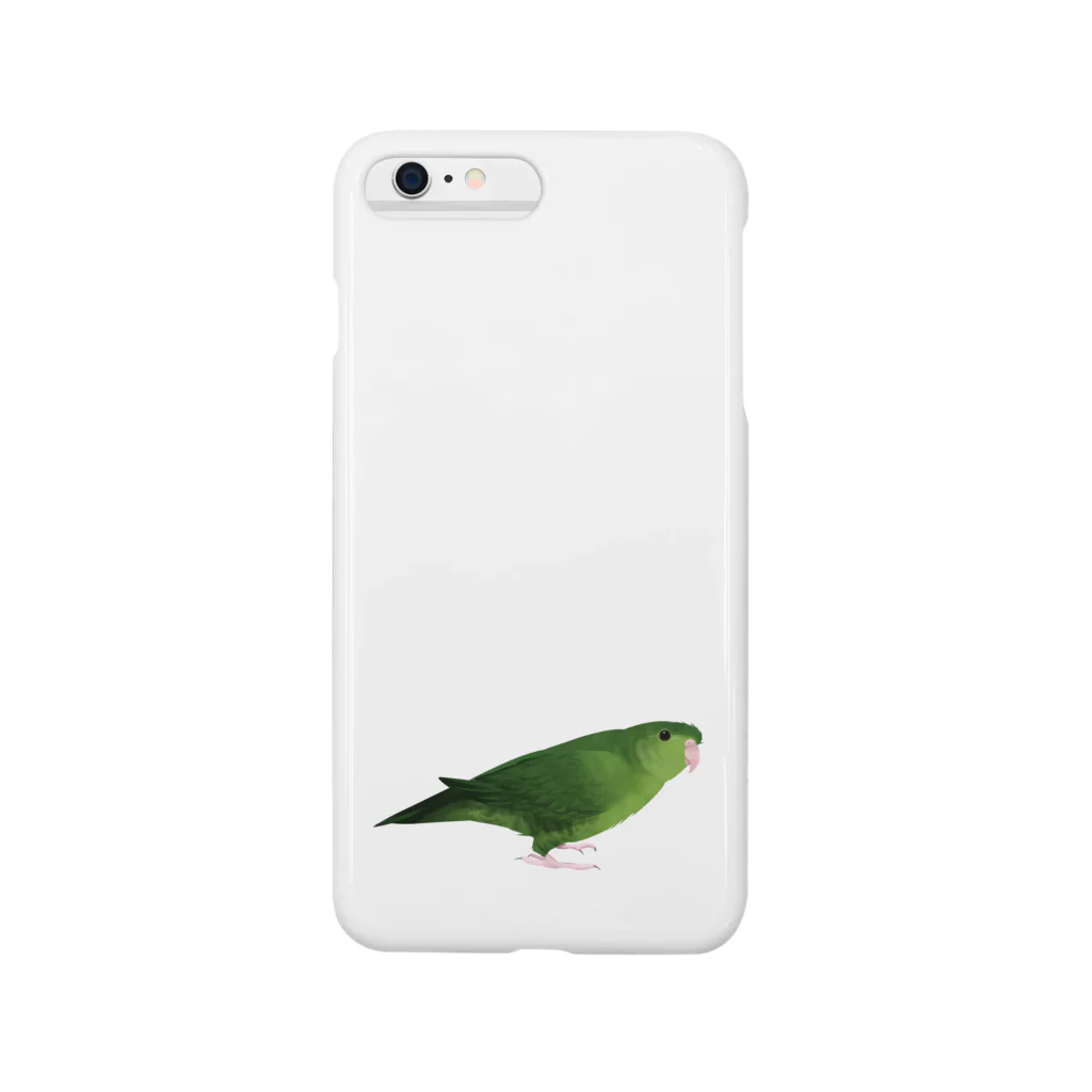 まめるりはことりのサザナミインコ　グリーン【まめるりはことり】 Smartphone Case