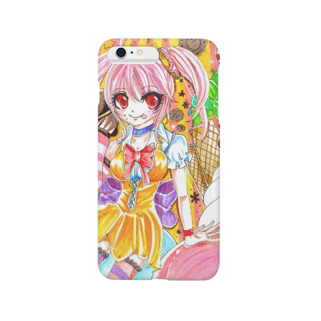 ぺちゃの ○。銀狐堂。○ のお菓子娘 Smartphone Case