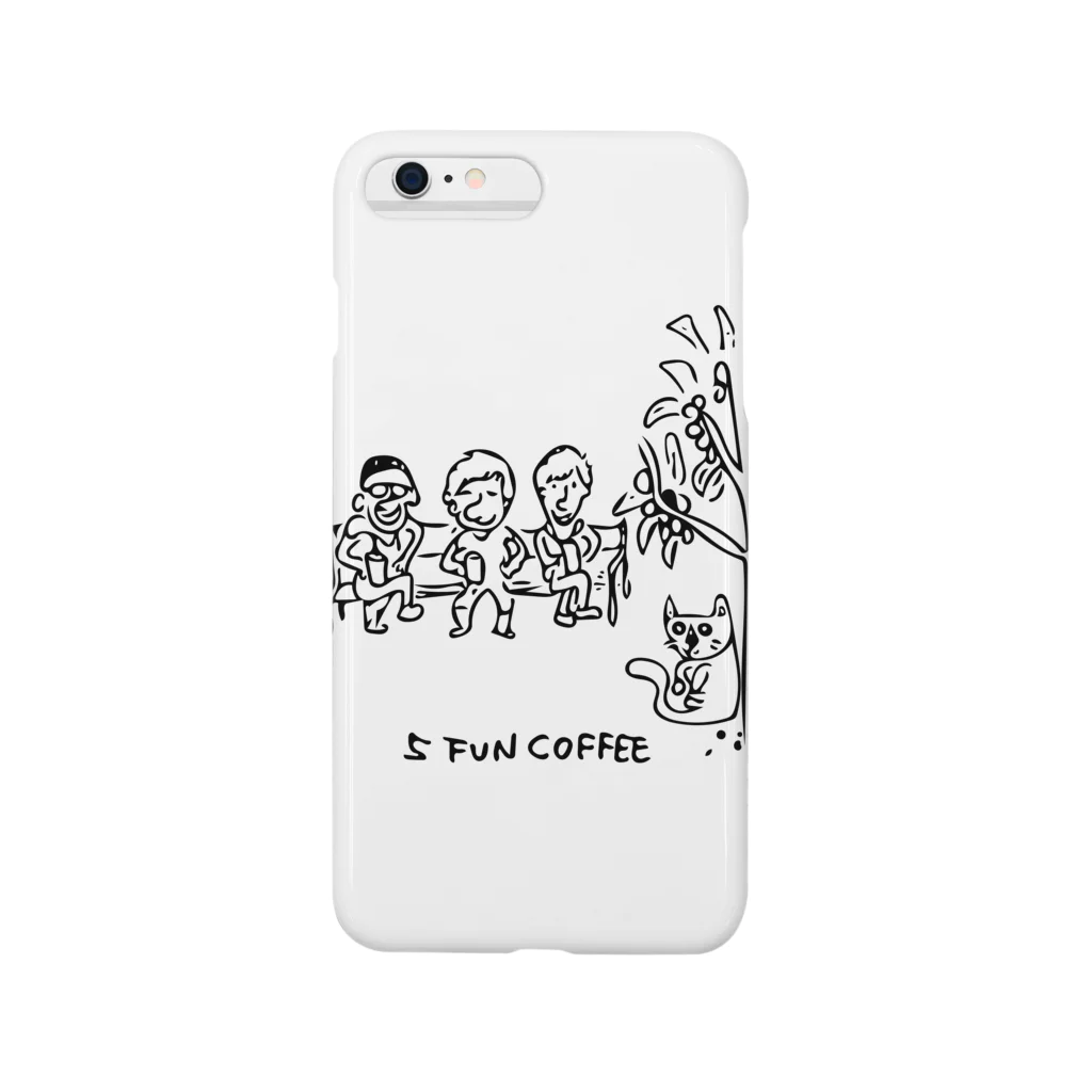 kennyの5 FUN COFFEE cat Smartphone Case