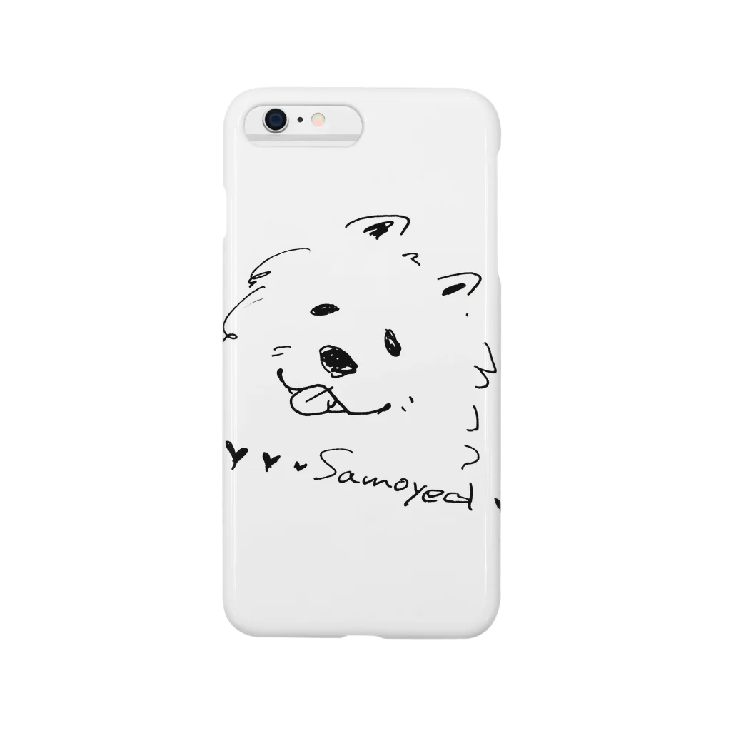 uniple365のMOFUMOFU uniple_samoyed スマホケース