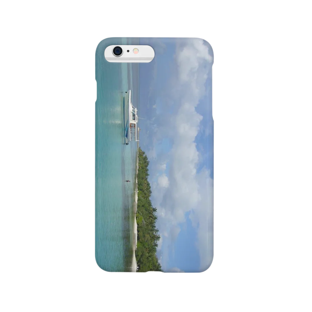 curioustravelerのBeautiful view in Maldives Smartphone Case